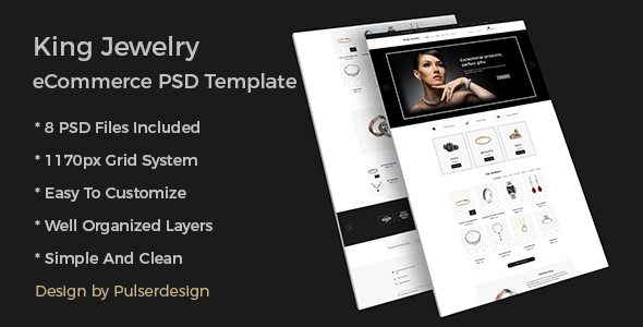 King Jewelry eCommerce PSD Template