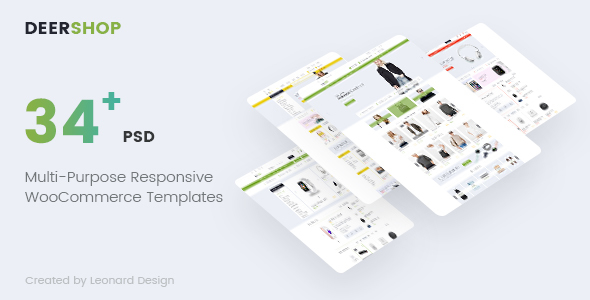 DeerShop | Multi-Purpose Responsive Ecommerce PSD Template listing image