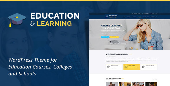 Product preview supplied for EducationWP -  Education WordPress Theme