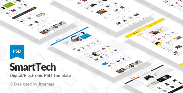 Smart Tech - Multipurpose Ecommerce PSD Template