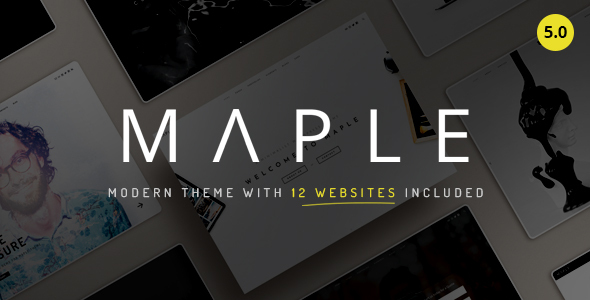 Maple | Clean Minimal Multi-Purpose WordPress Theme product preview