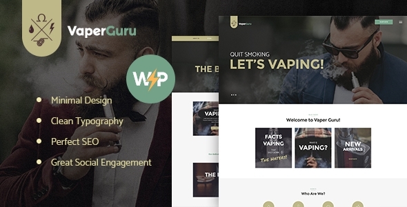VaperGuru - Vape Smoking & Cigarette Store WordPress Theme