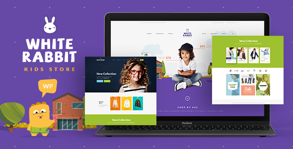 White Rabbit - Kids Toys & Children Clothing Store WordPress Theme