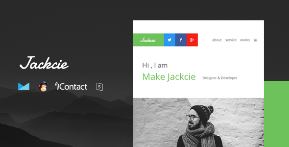 Product preview supplied for Jackcie Mail - Responsive E-mail Template + Online Access