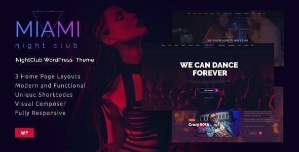 Miami | Night Club WordPress Theme