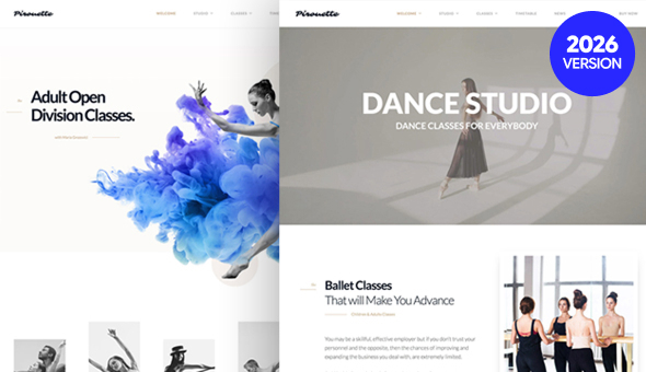Dance WordPress Theme - Dancing Academy
