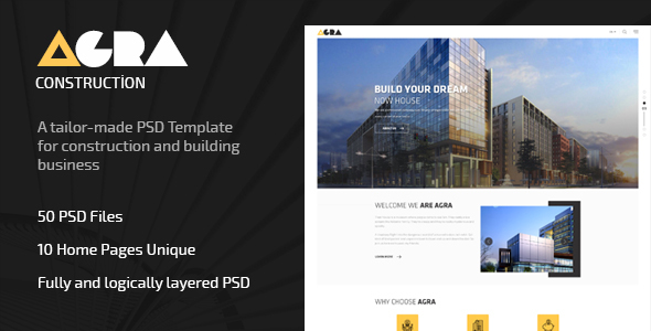 Agra | Construction Business Template