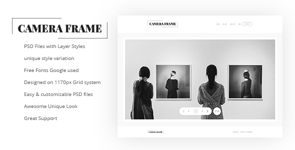 Camera Frame PSD Templates