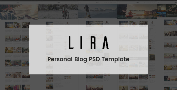 Lira - Personal Blog PSD Template