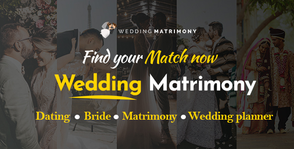 Product preview supplied for Matrimo | Wedding HTML5 Template