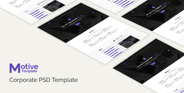 Motive - Corporate PSD Template