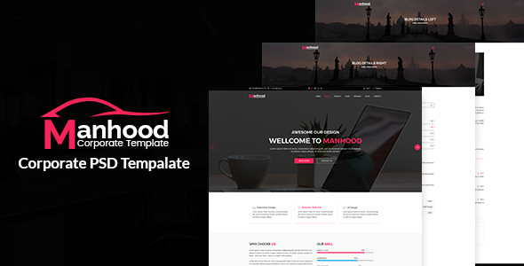Manhood- Corporate PSD Template