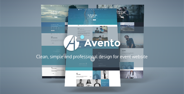 Avento - One Page Conference and Event PSD Template listing image