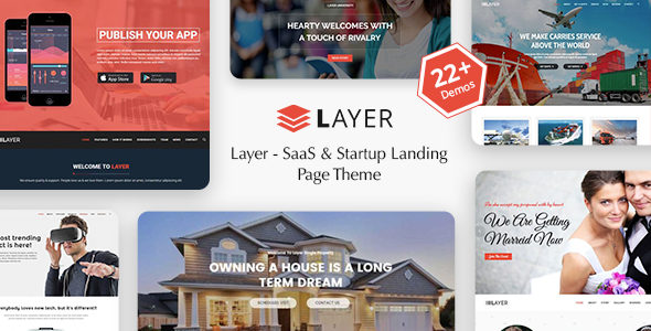 Layer -  SaaS & Startup Landing Page WordPress Theme
