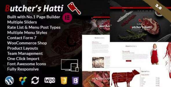 Preview image for Butcher's Hatti - Butcher & Meat Shop Woocommerce WordPress Theme