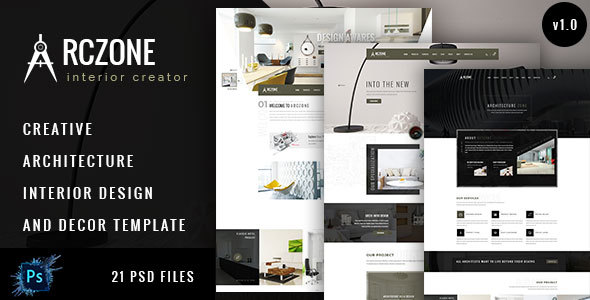 ARCZONE- Interior Design, Decor, Architecture Business Template.