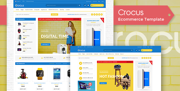 Preview image for Crocus - Electronic HTML5 Template