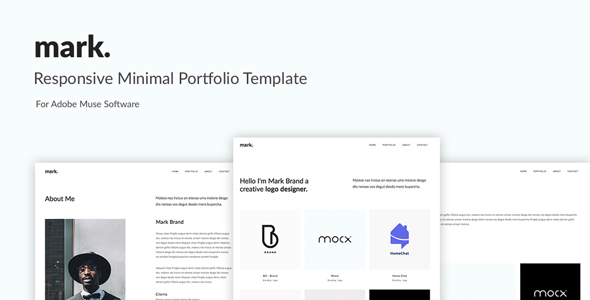 mark. -Minimal Portfolio Muse Template