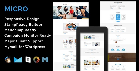 Preview image for MICRO - Multipurpose Responsive Email Template