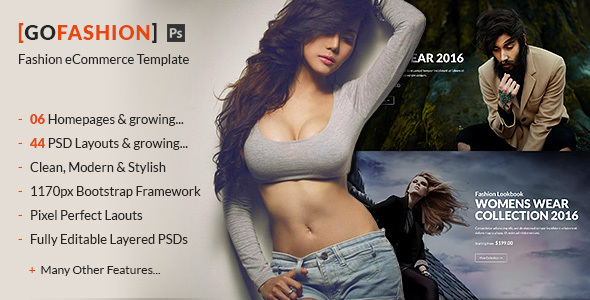 GoFashion - Fashion eCommerce PSD Template