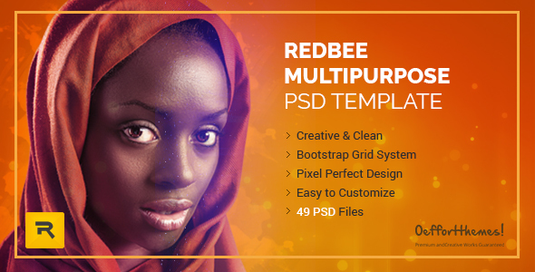 Redbee | Multipurpose PSD Template vol-01