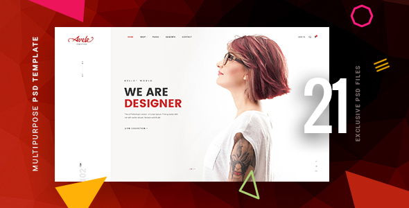 Avele | A Multipurpose PSD Template product preview