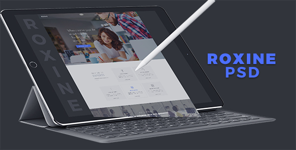 Multi Purpose Creative Agency Portfolio PSD Template - Roxine