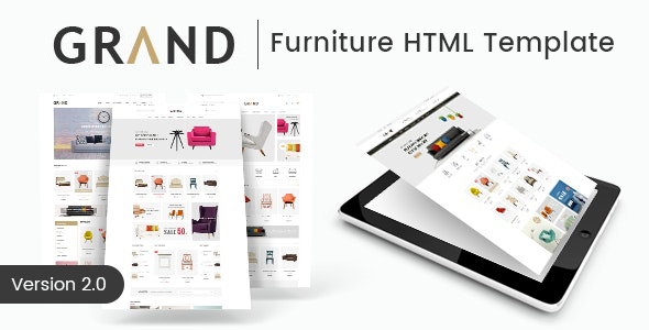 Grand - Furniture HTML Template product preview