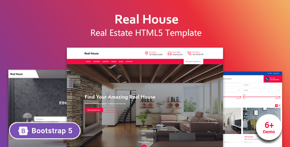 Preview image for Real House - Real Estate HTML Template