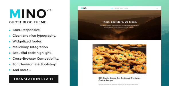 Mino -  Content Focused Ghost Blog Theme