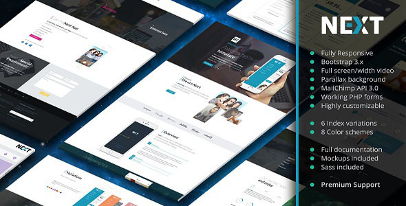 Next - App Landing Page