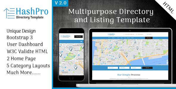 HashPro Listing and Directory Template