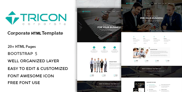 Tricon – Consulting Business HTML Template listing image