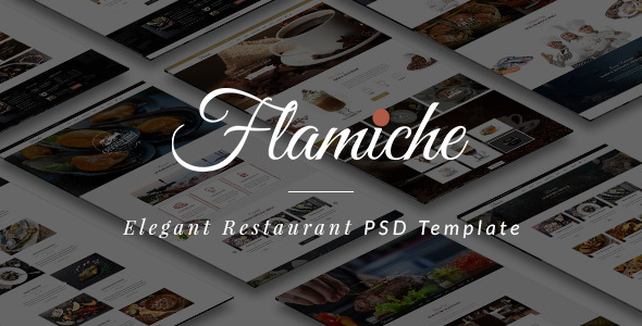 Flamiche - Elegant Restaurant PSD Template