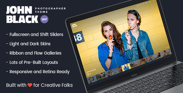 Preview image for JohnBlack - Photography WordPress Theme