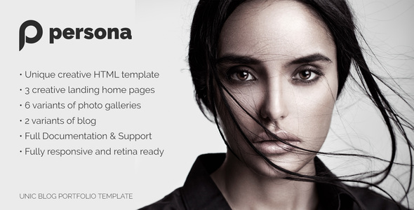Preview image for Persona - Photography HTML Template