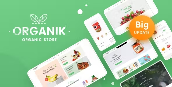 Organik - Organic Food Store WordPress Theme product preview