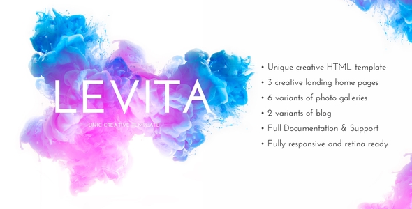 Preview image for Levita - Photography and Portfolio HTML Template