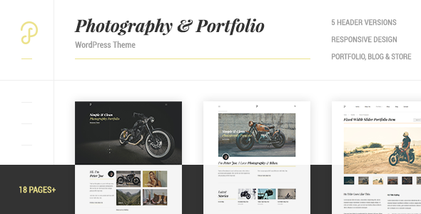 P Dojo - Photography and Portfolio WordPress Theme