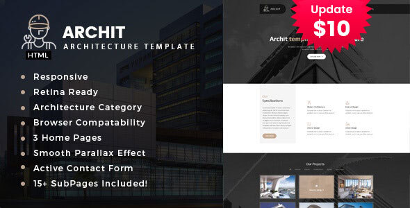 Archit - Interior and Renovation Template product preview