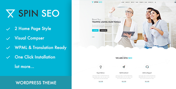 SPIN SEO - SEO & Business WordPress Theme listing image