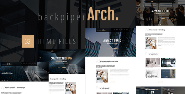BackpiperArch - Architecture, Interior, Portfolio HTML Template