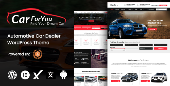 Preview image for CarForYou- Automotive Car Dealer WordPress Theme