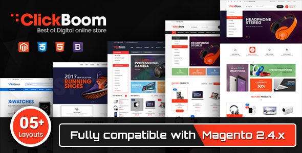Preview image for ClickBoom - Responsive Magento 2 Theme for Digital/Fashion Online Shop