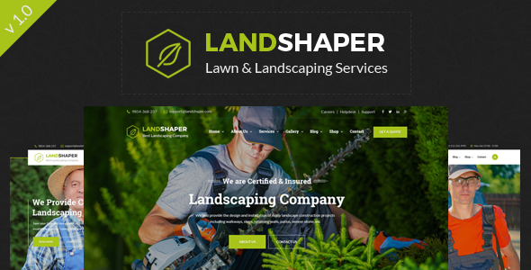 Preview image for The Landshaper - Gardening and Lawn HTML Template
