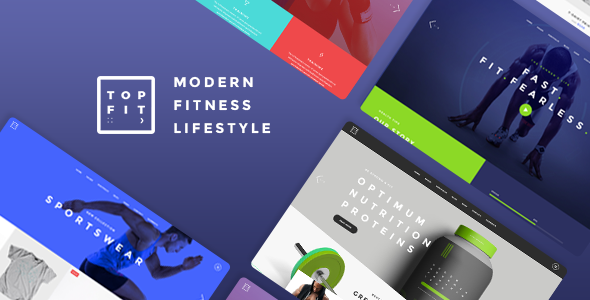 Preview image for TopFit - Fitness and Gym WordPress Theme