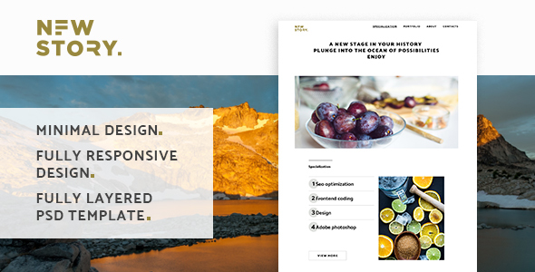 NewStory - Creative Multipurpose Landing Page listing image