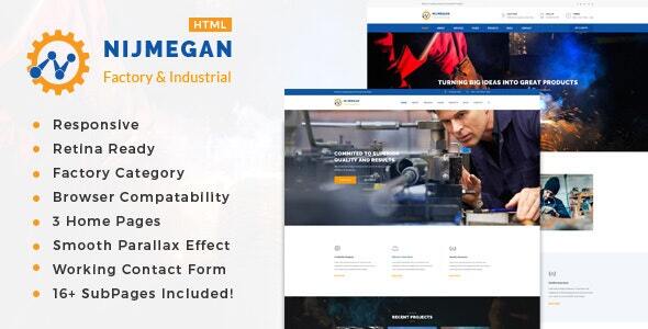 Nijmegan - Factory & Industrial Business Template listing image