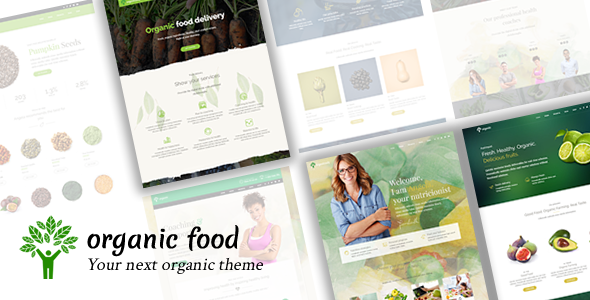Organic Food - Nutritionist & Farm WordPress Theme product preview