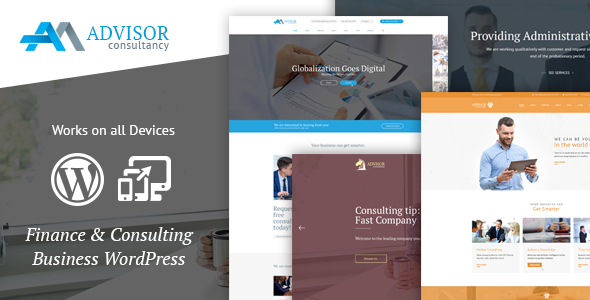 Advisor Consulting, Business, Finance WordPress Theme